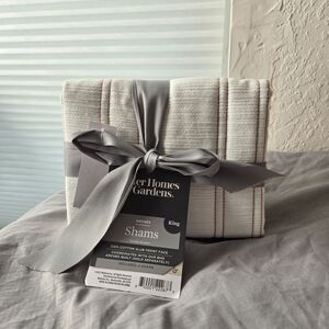 Brand New Better Homes & Gardens Shams Arches King 100% Cotton